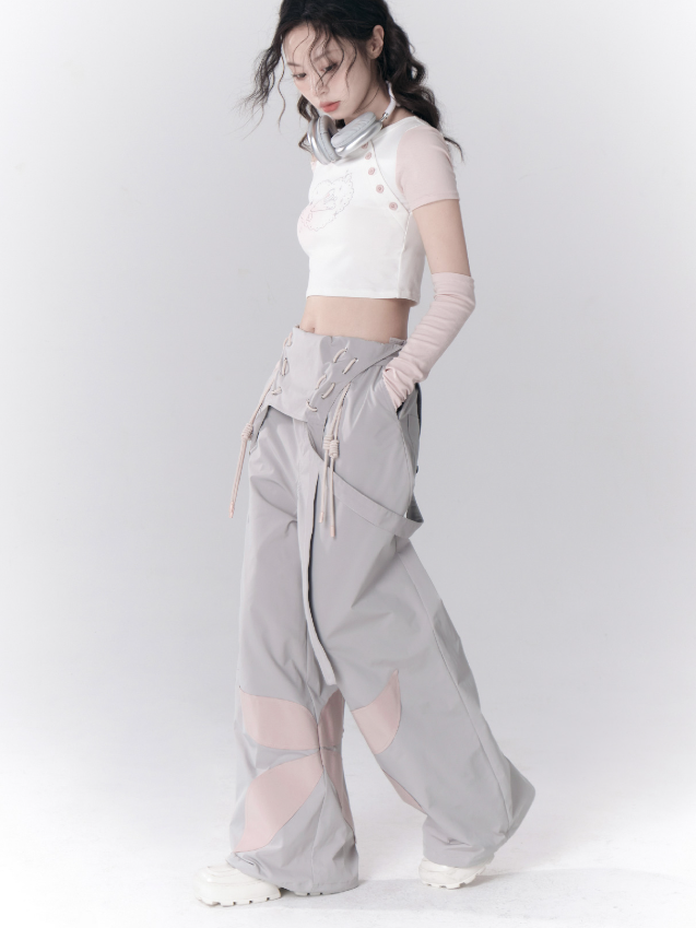 Cross Tie Butterfly Overalls