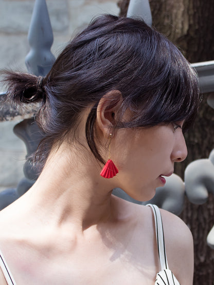 Folding Fan Earrings