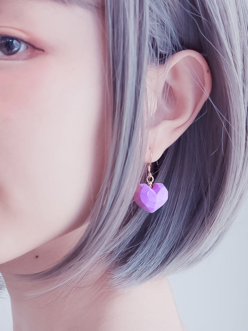 Candy Color Heart Earrings