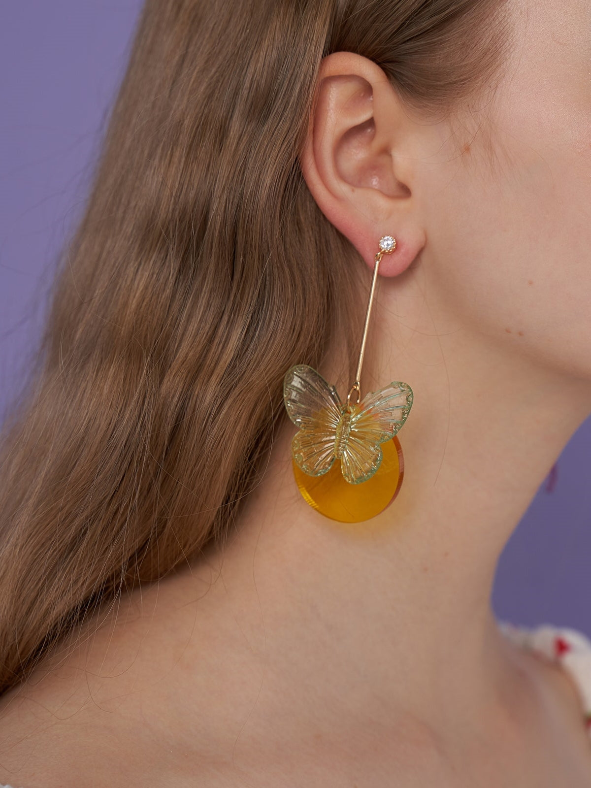 Transparent Butterfly Earrings