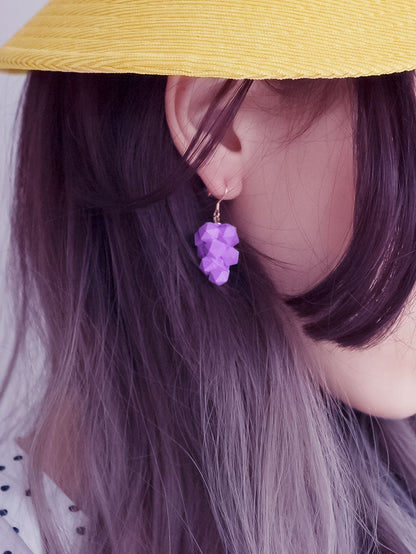 Candy Color Grape Earrings