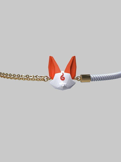 Little Fox Candharbone Chain Choker