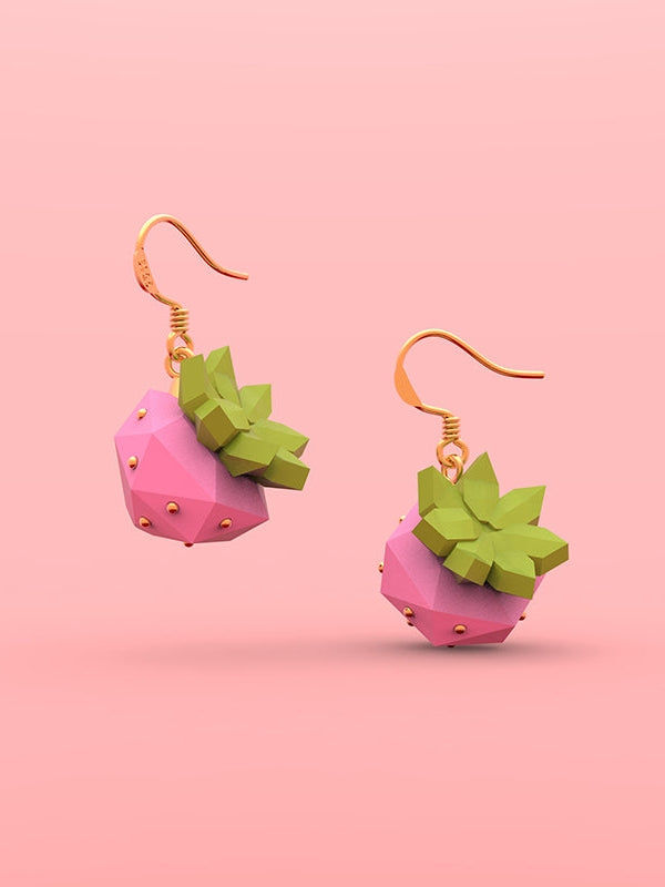 Candy Color Strawberry Earrings