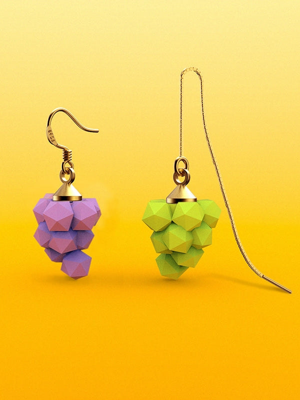 Candy Color Grape Earrings