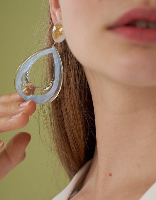 Quicksand Water drop earrings