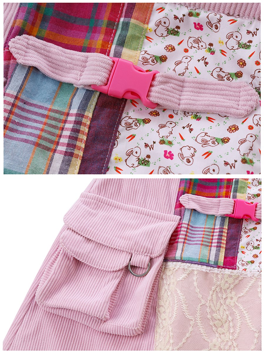 Patchwork Nichi Colorful Cute Skirt